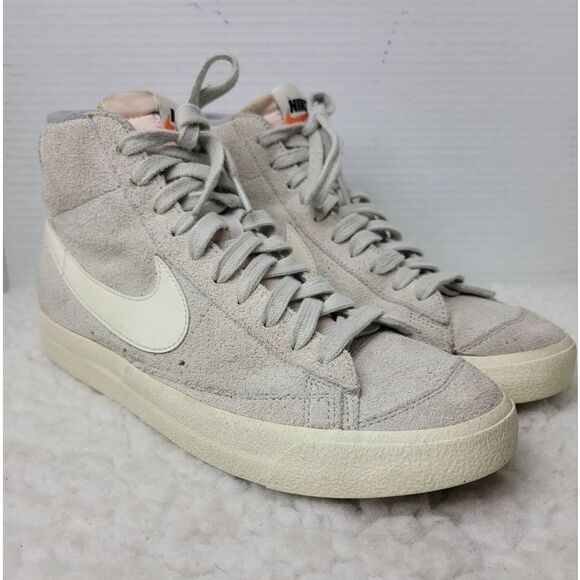 Vtg Nike Blazer Mid 77 Premium Mens Size 8.5 Medium Gray High Top Sneaker Shoes - Picture 1 of 10